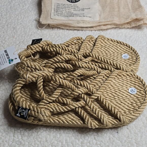 NWT Nomadic State of Mind Rope Sandals, JC Sandals For Men and Women, Unisex 37 - Picture 2 of 8